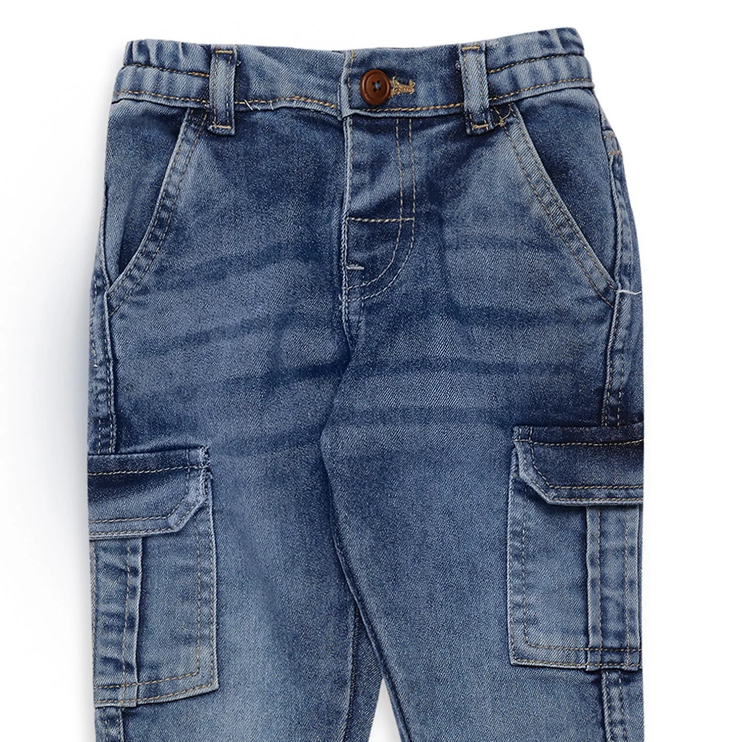 Signature Soft Jeans With Flap Pockets - Boys - Blue