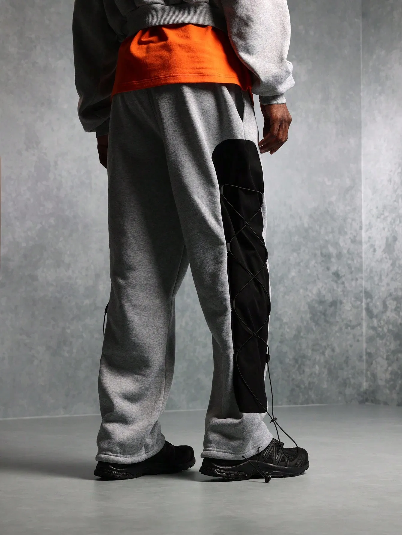 Skater Fit Sweatpants With Side Panel Trek Cords