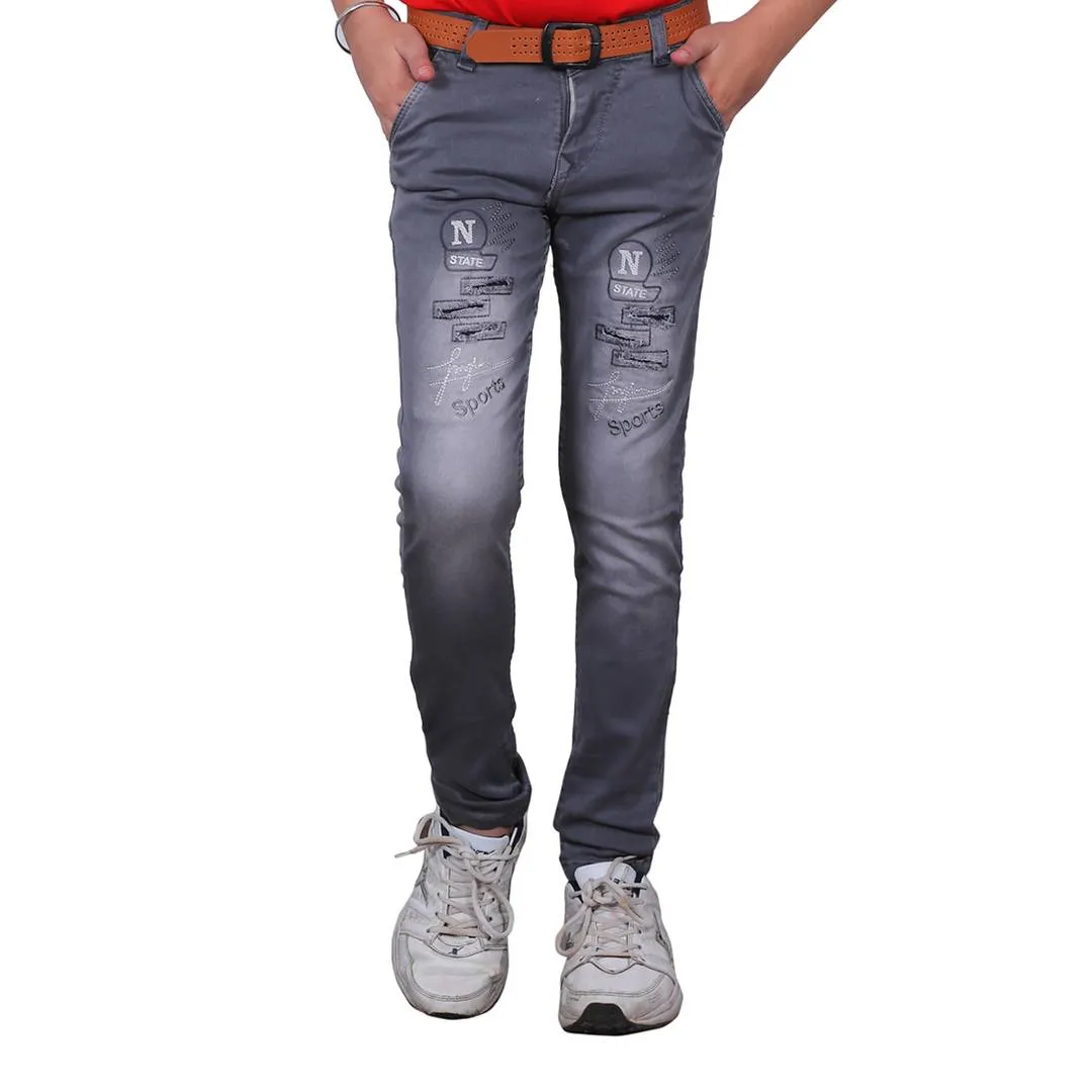 Slim Fit Light Grey Colour Jeans