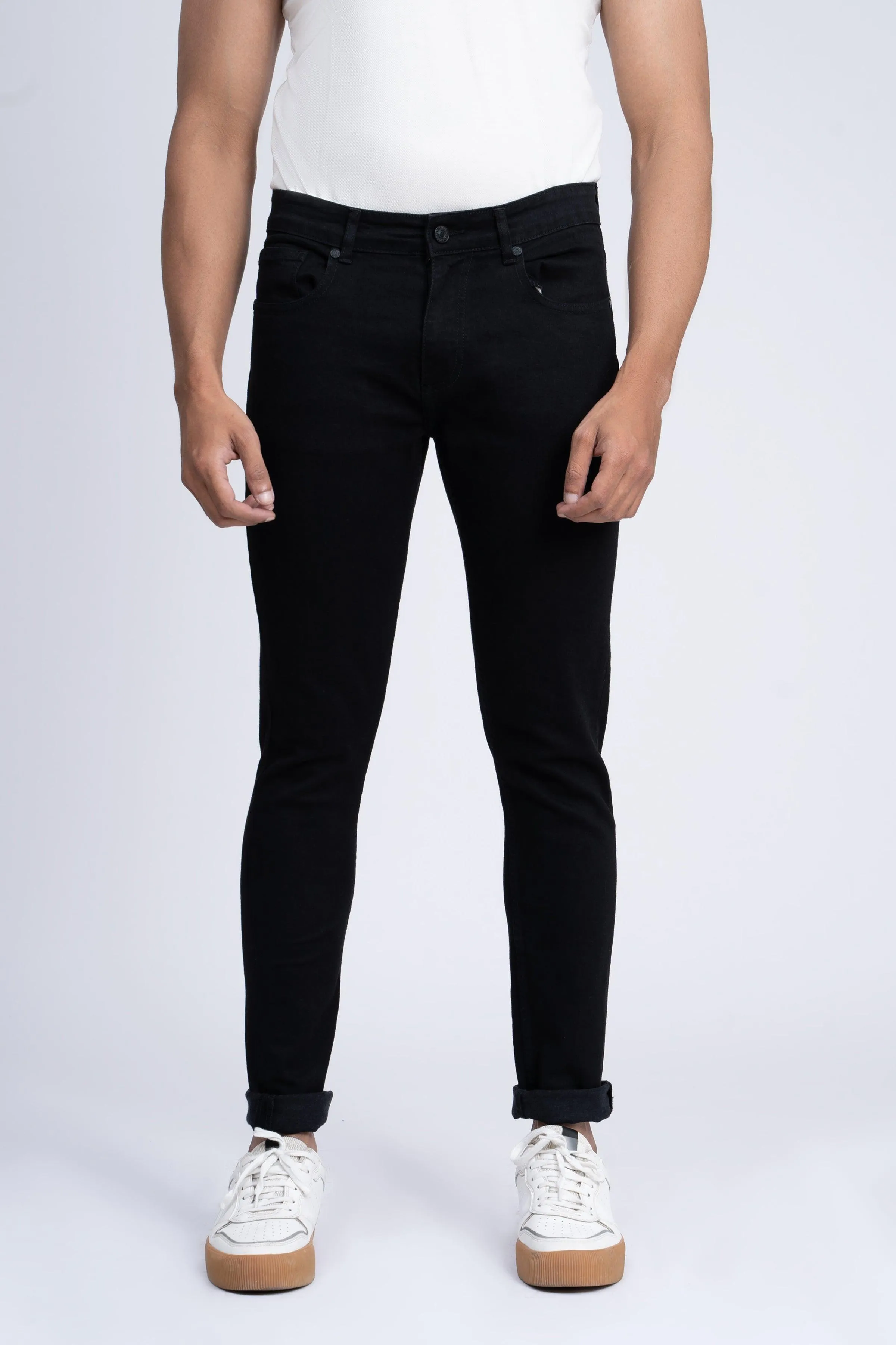 SLIM LEG JEANS BLACK