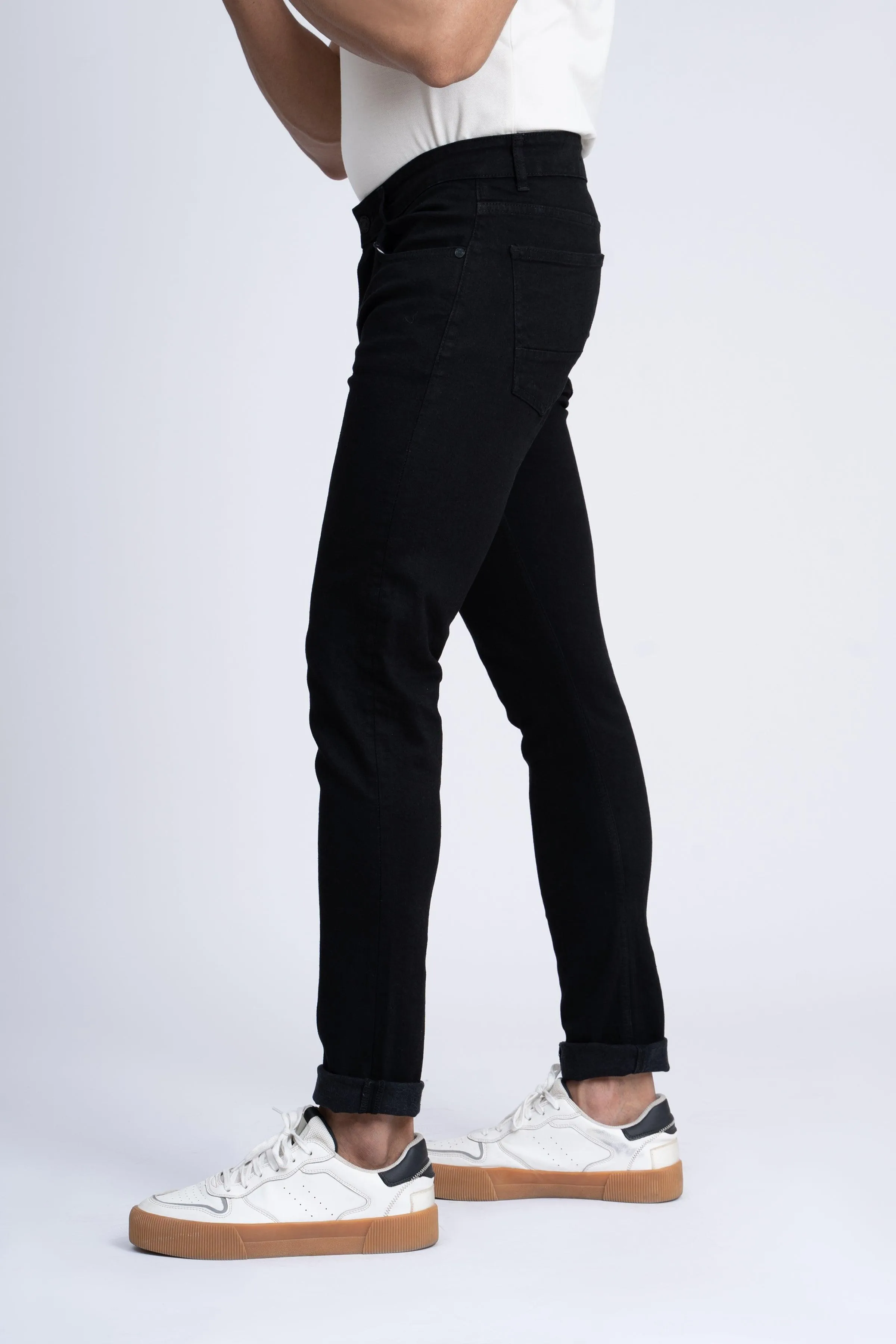 SLIM LEG JEANS BLACK