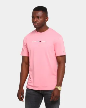 Tommy Jeans Straight Logo T-Shirt Rosey Pink