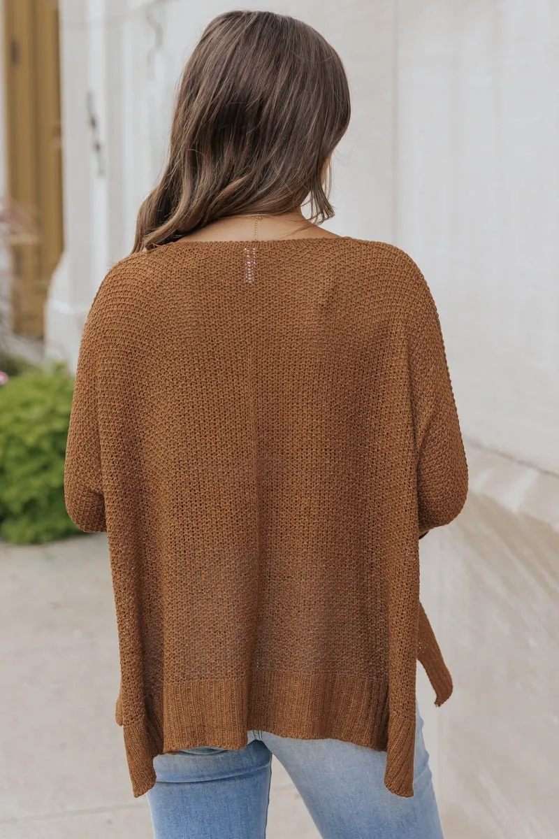 Ultimate Loose Fitted Sweater - Brown - DOORBUSTER