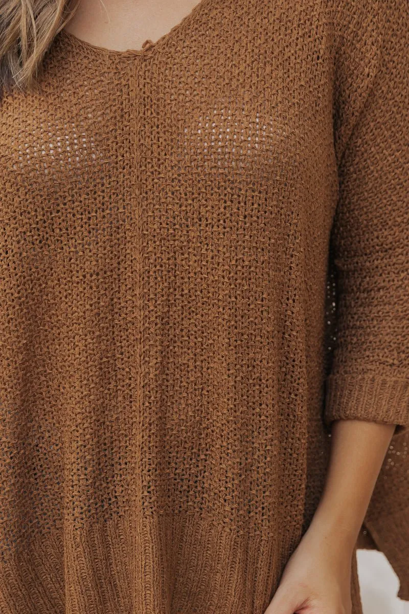 Ultimate Loose Fitted Sweater - Brown - DOORBUSTER