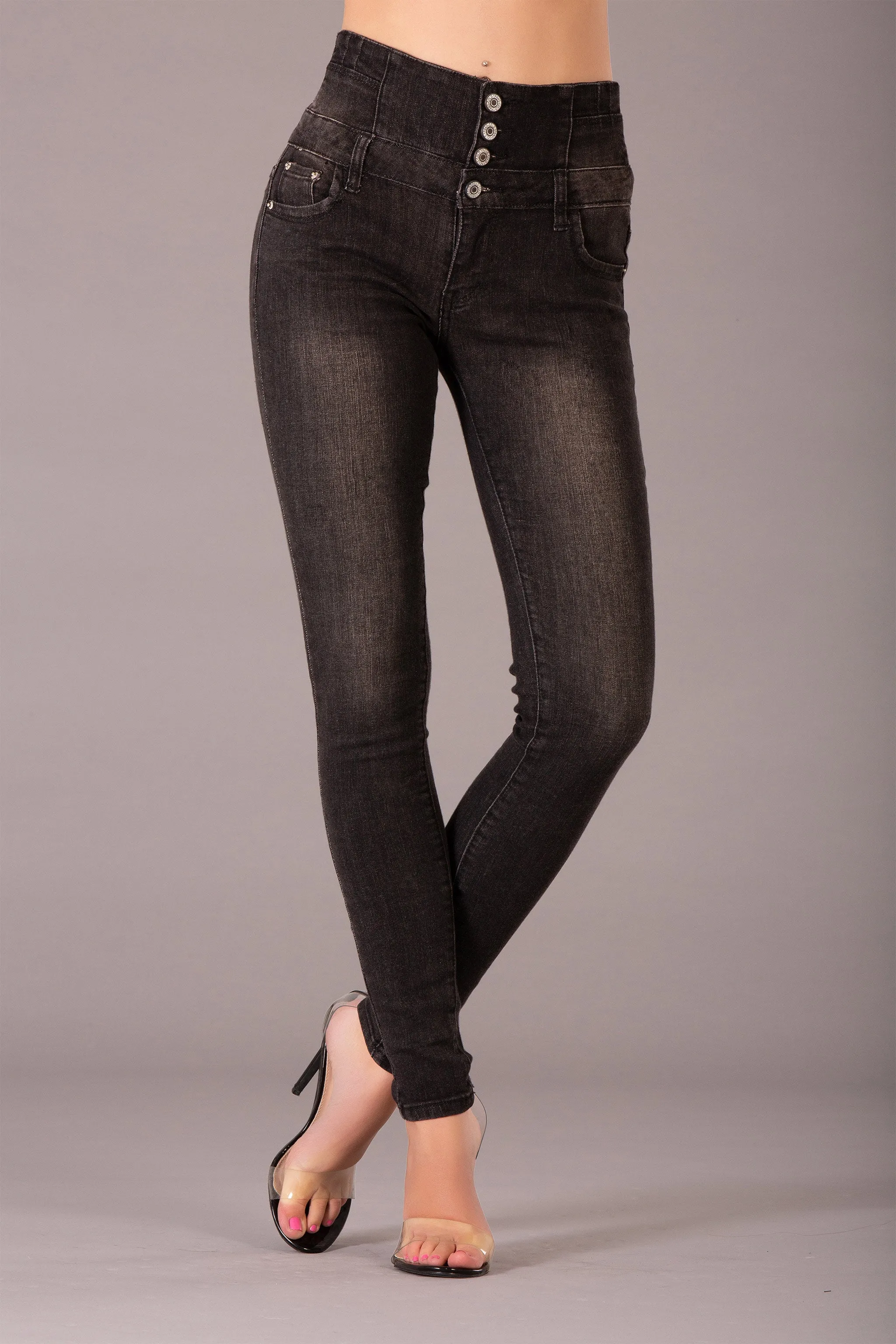 VivaCurve High-Waist Skinny Jeans