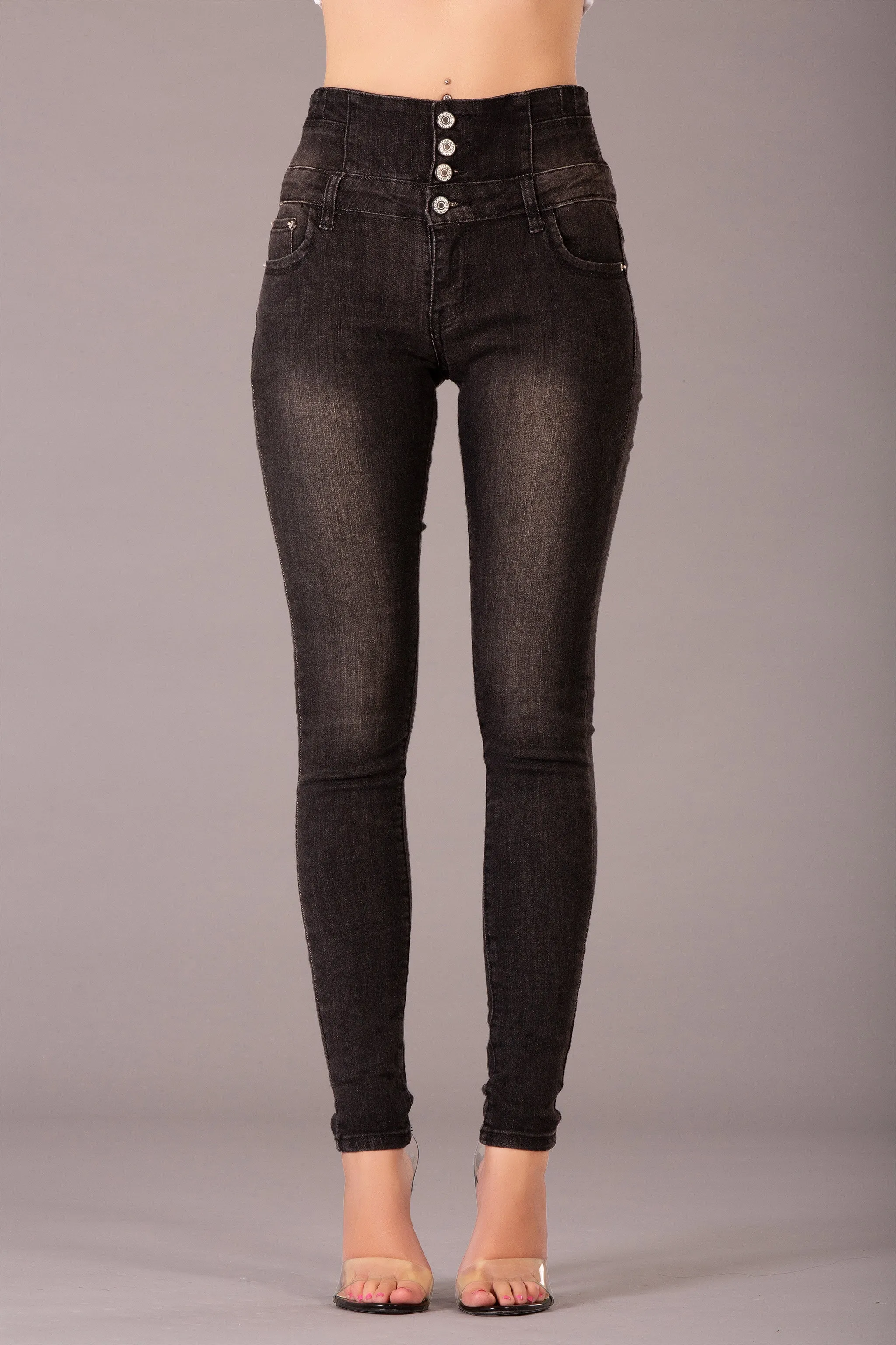 VivaCurve High-Waist Skinny Jeans